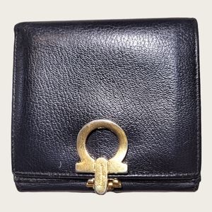 Authentic Vintage Salvatore Ferragamo Black Bifold Wallet